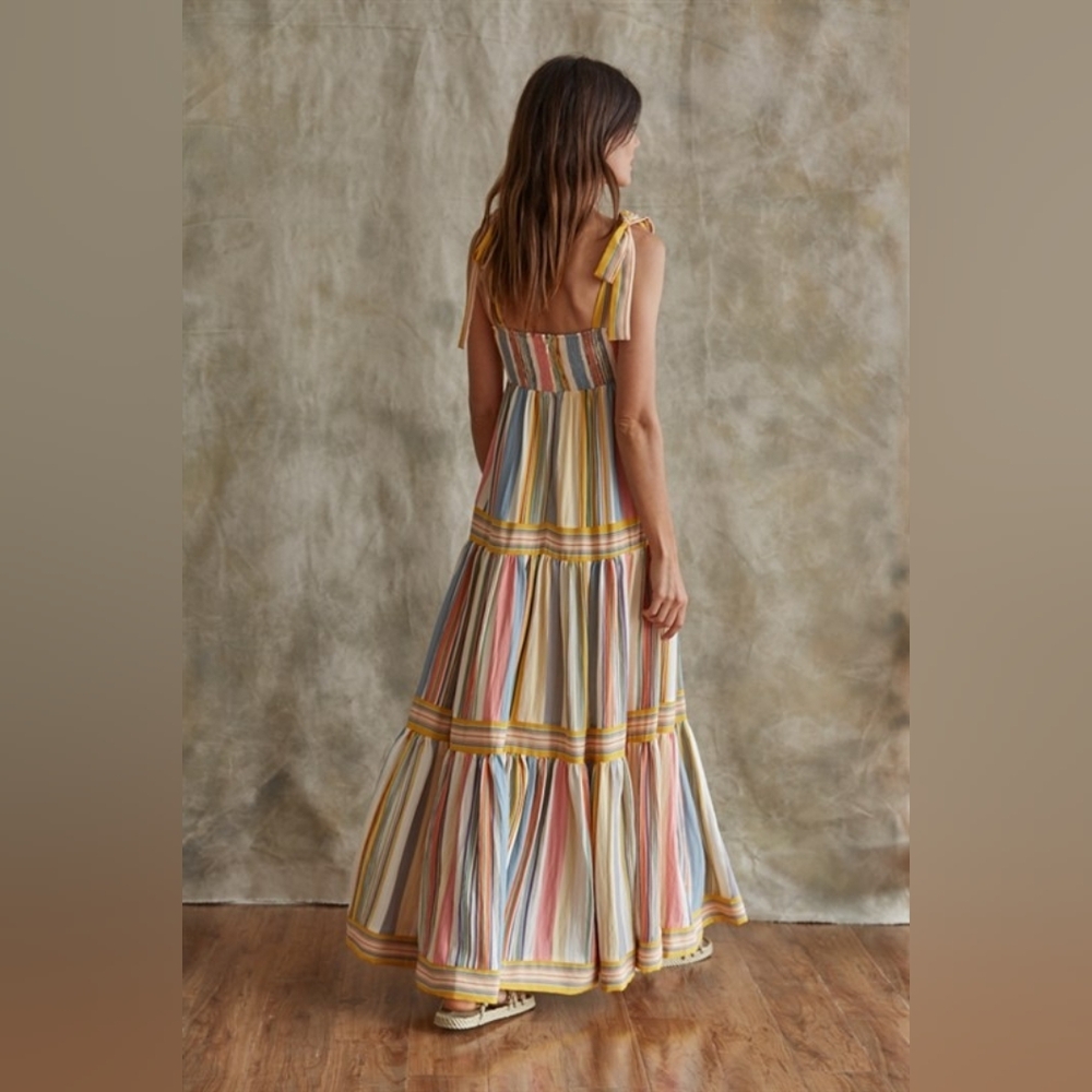 By Together Pastel Striped Maxi Dress - Picture 2 of 3
